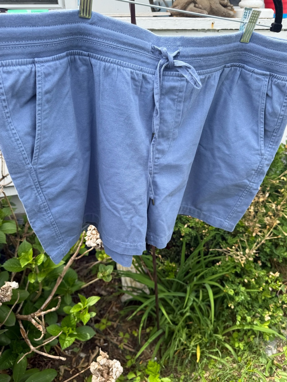 Orvis NWT Womens Sz XL Light Blue Drawstring Casual Shorts